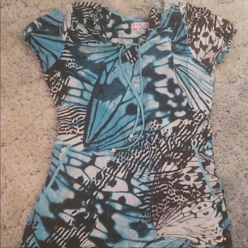 Koi scrub top